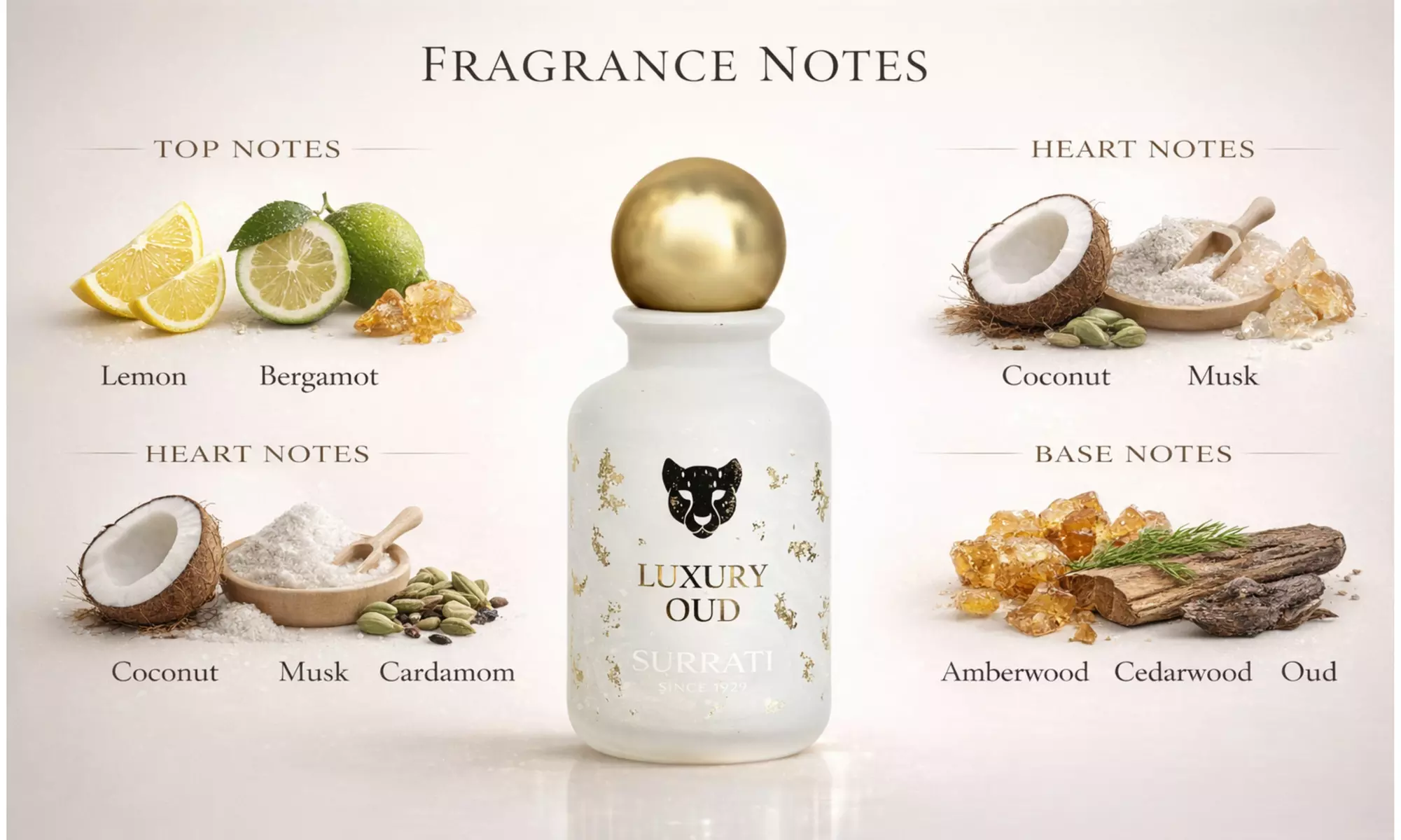 Surrati Luxury Unisex Perfume - 4.7 Oz Concentrated Arabian Fragrance