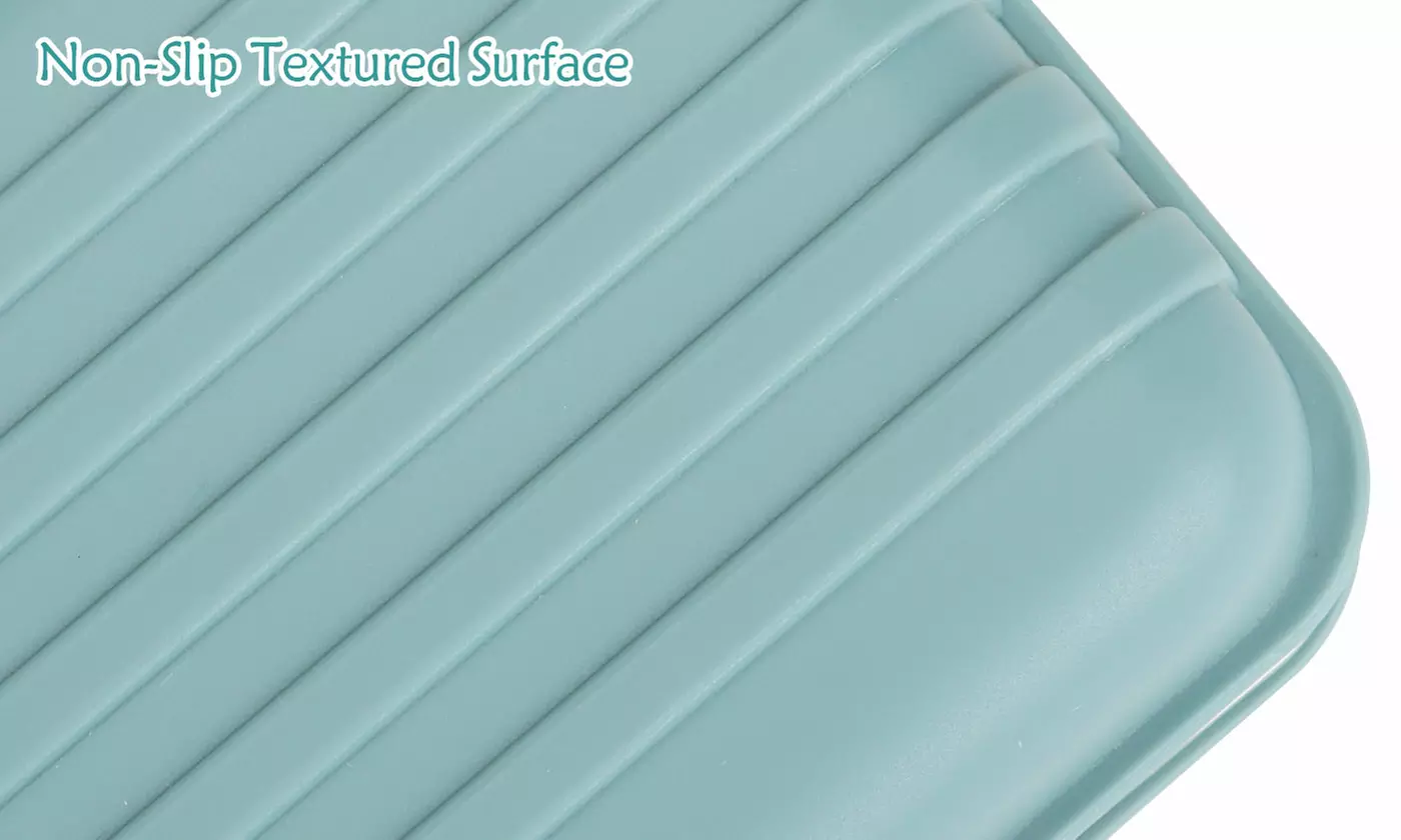 2-Pack Self Draining Bar Soap Holder Case Travel Soap Container Dishes