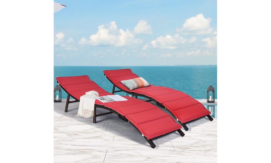 groupon rattan sun lounger