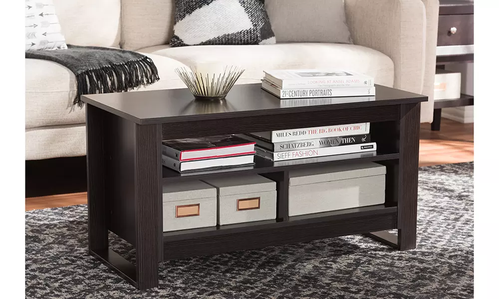 Nerissa Wenge Brown Coffee Table - Primary Image