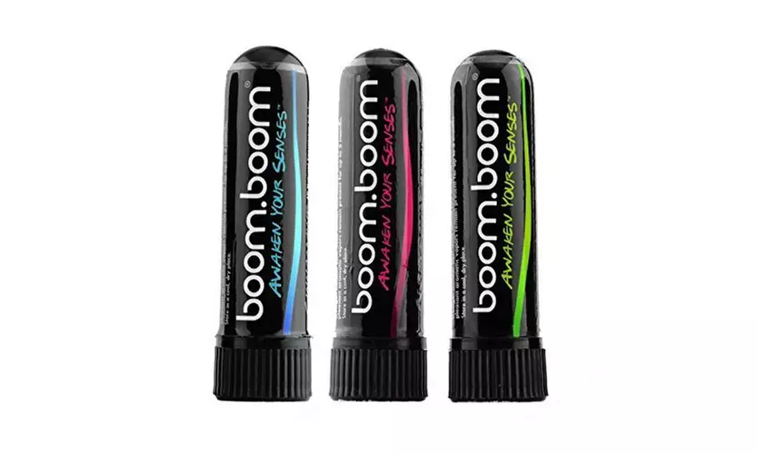 BoomBoom Aromatherapy Nasal Inhaler (3 Pack) Boosts Focus (Variety Pack) - Primary Image