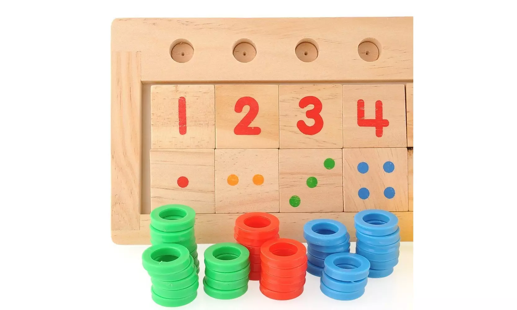 Xin store Wooden Montessori Math Board Shape Sorter Preschool Educational Toys - Second Medium