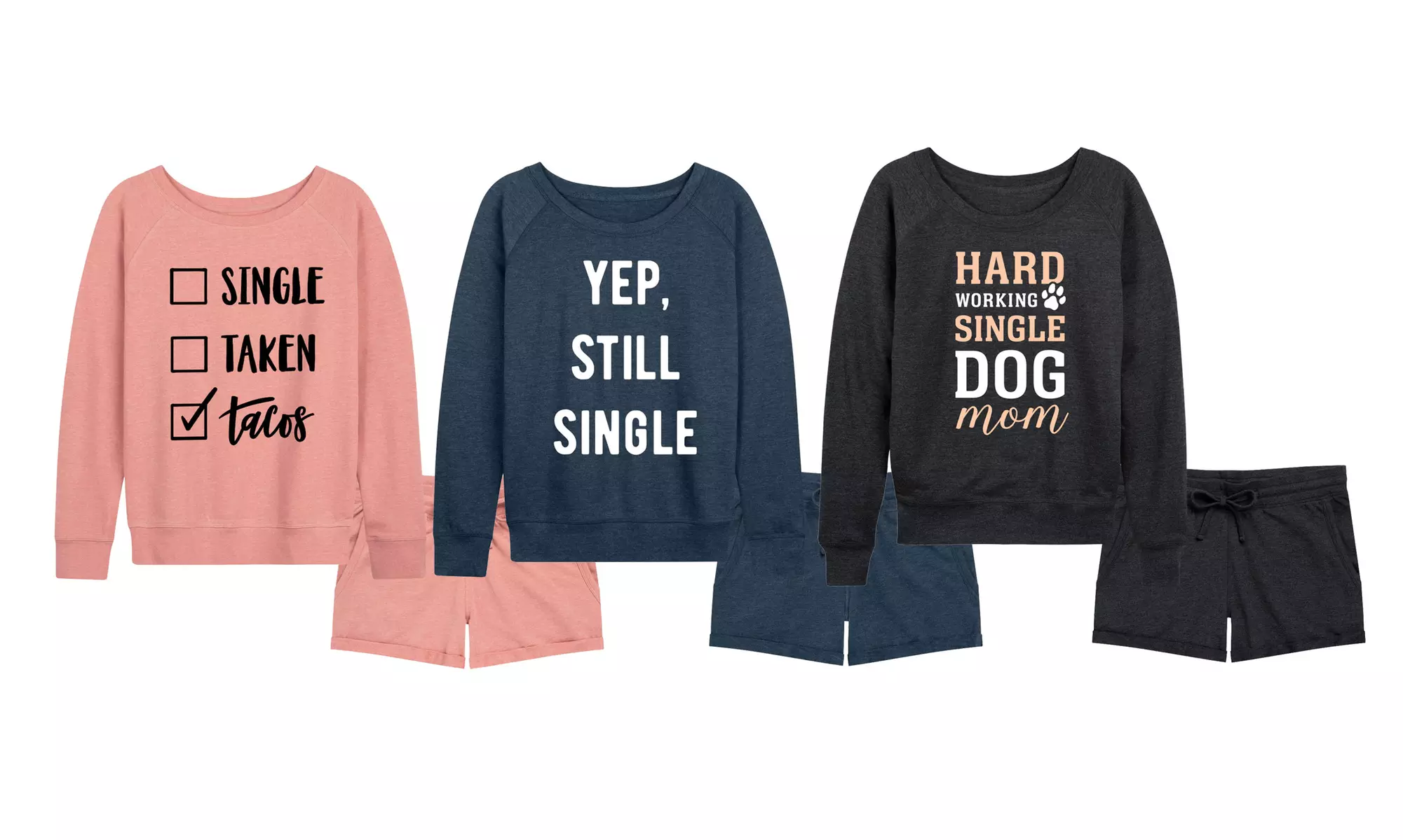Women's Funny Sarcastic Still Single Loungewear Matching Sets - Primary Image