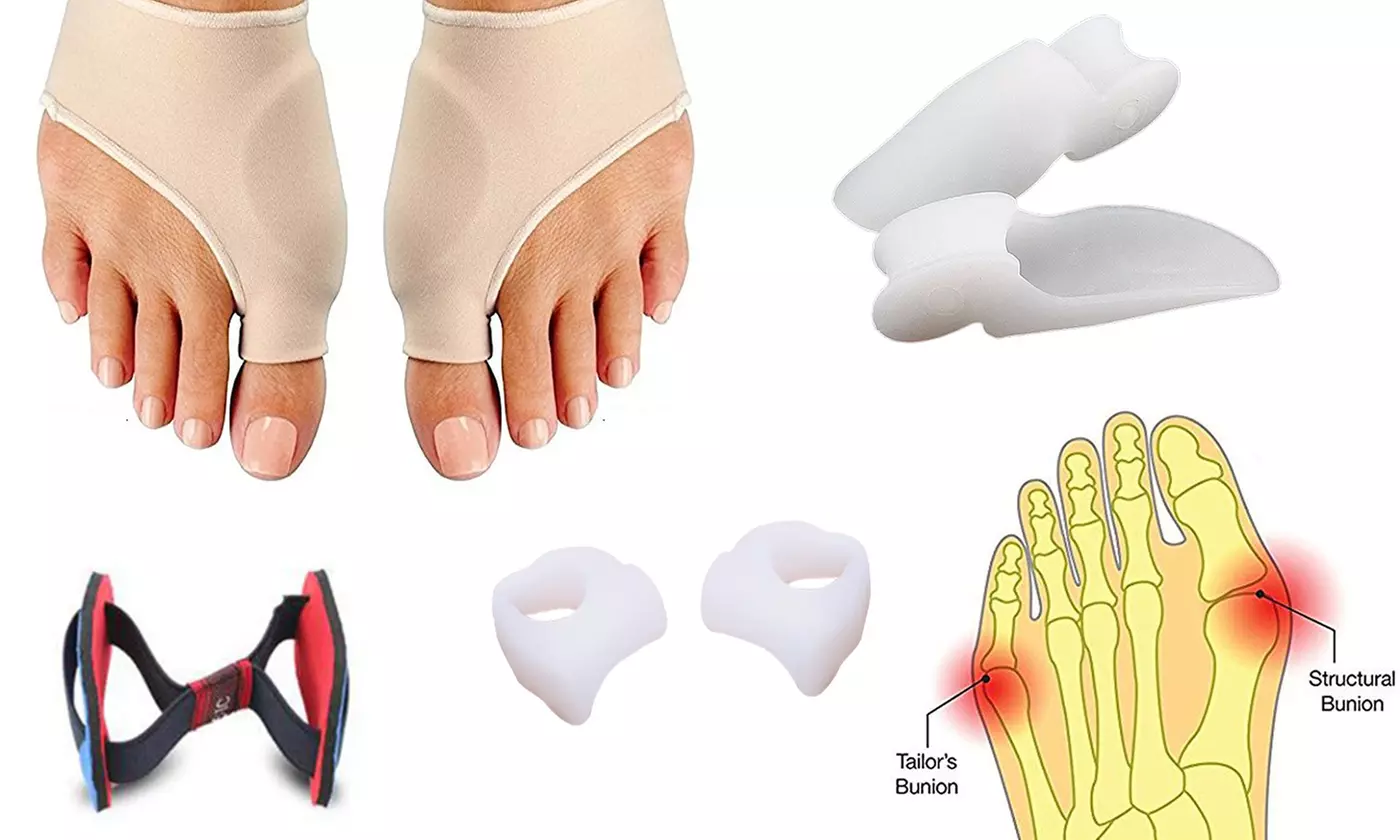 Pain Relief Big Toe Splint Brace Toe Straighteners Bunion Corrector Splint Kit - Primary Image