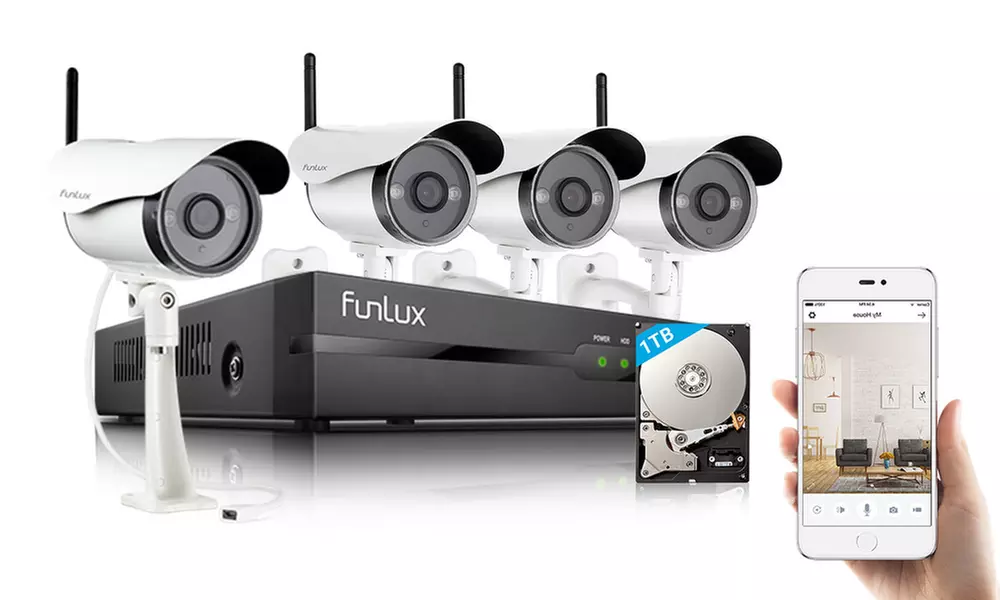 Funlux 720p HD NVR Wireless Security Camera System with 1TB Hard Drive - Primary Image