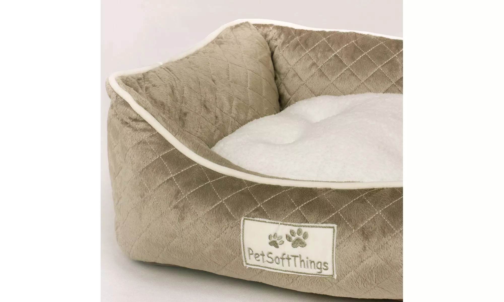 Small Dog Bed Plush Fluffy Soft Warm Calming Small Dog Puppy Kitten Cat Pet Bed