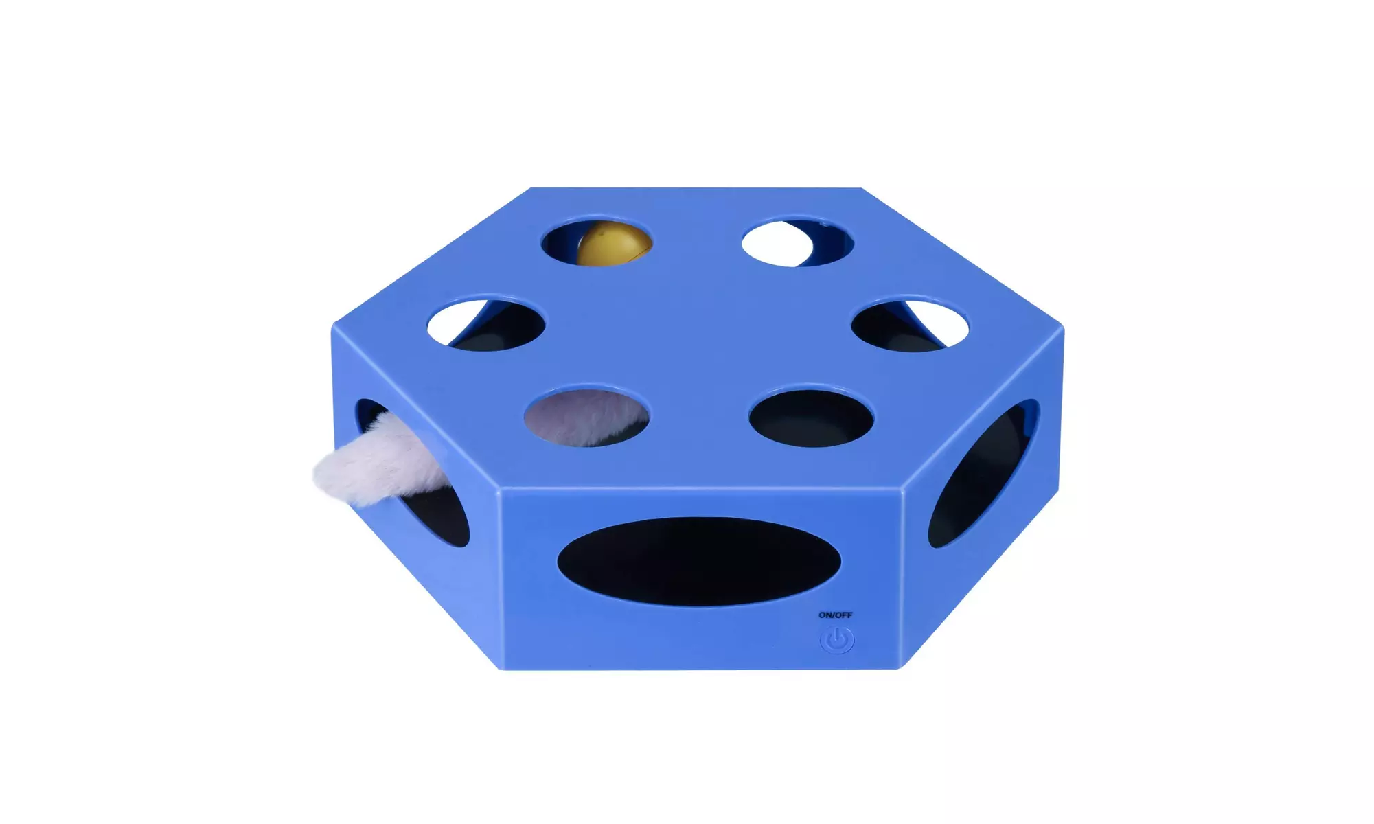 YUEJING Interactive Cat Toy Timer, Cat Toys with Rotating Worm Teaser, Auto Time - Primary Image