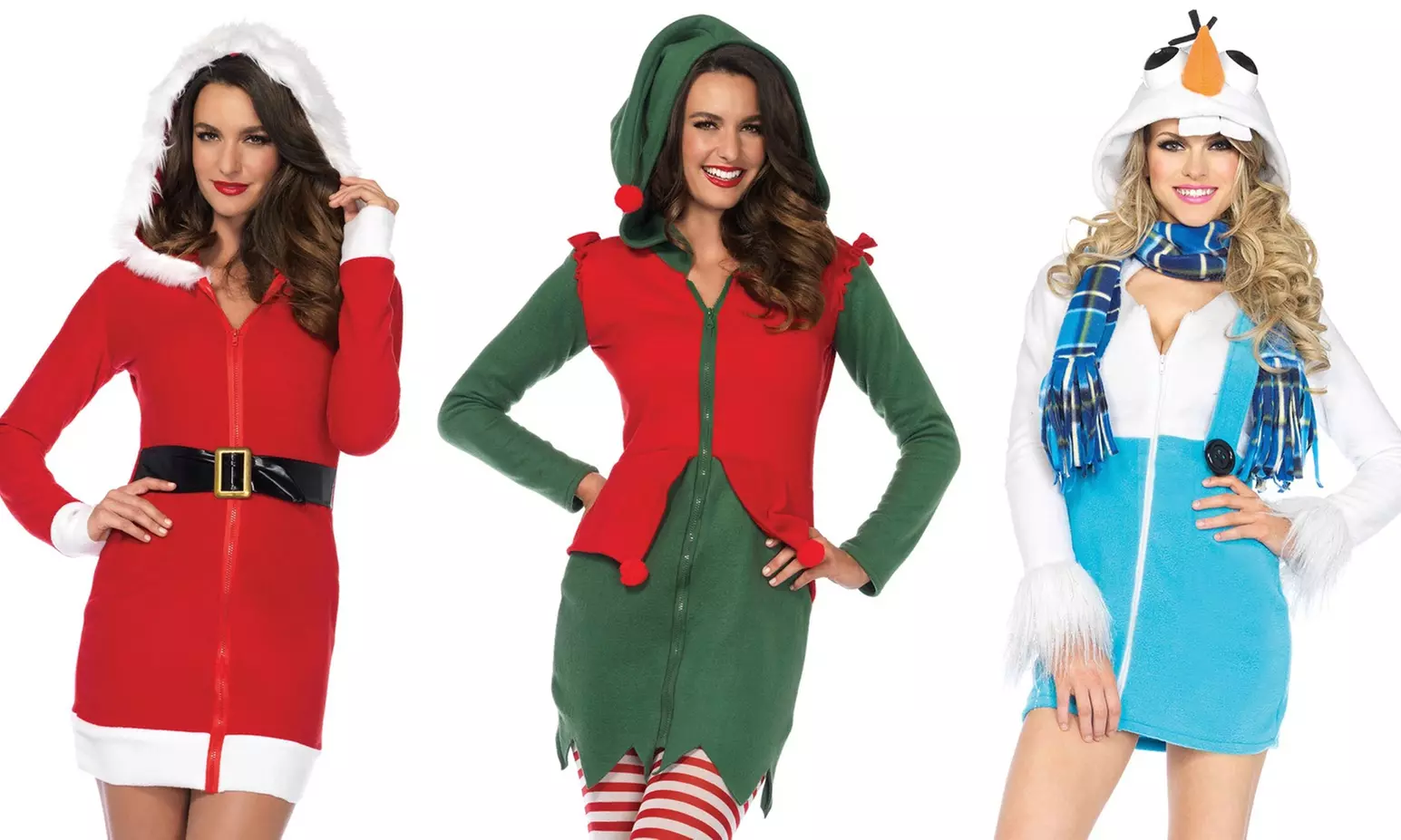 Leg Avenue Womens Holiday Dress Cozy Fleece Christmas Costumes - Primary Image