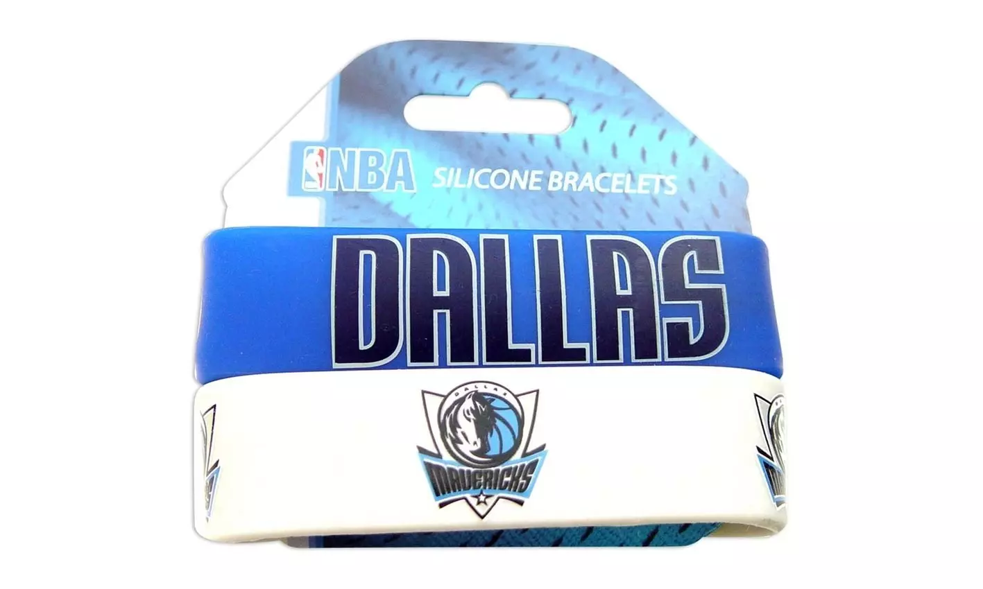 Dallas Mavericks Rubber Wrist Band (Set of 2) NBA - Primary Image