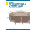 Image 3: Duck Covers Elegant 92 in. Square Patio Table & Chair Set Cover