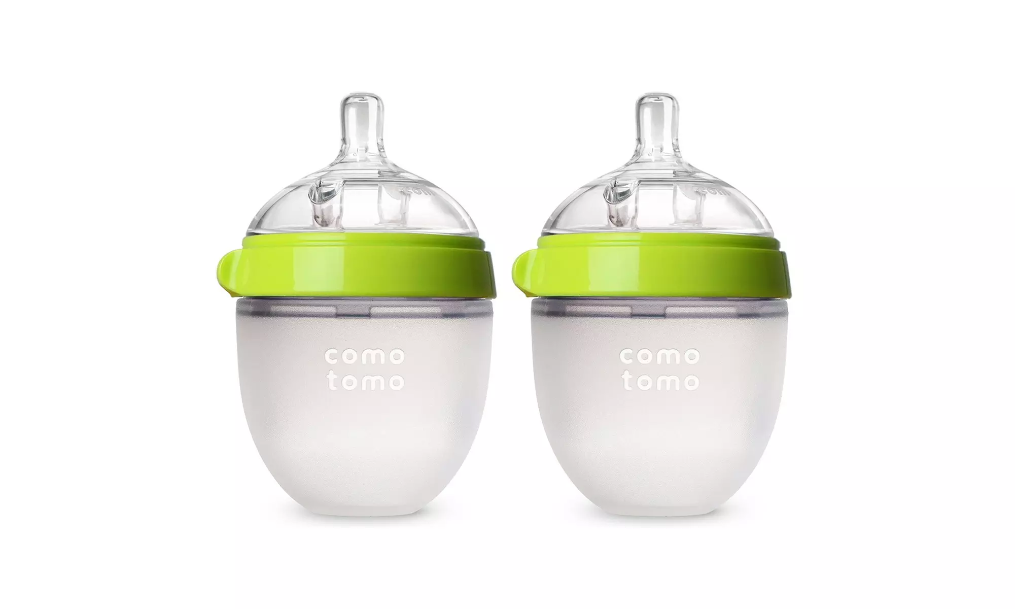  Comotomo Baby Bottle, Green, 5 Ounce, 2 Count  - Primary Image