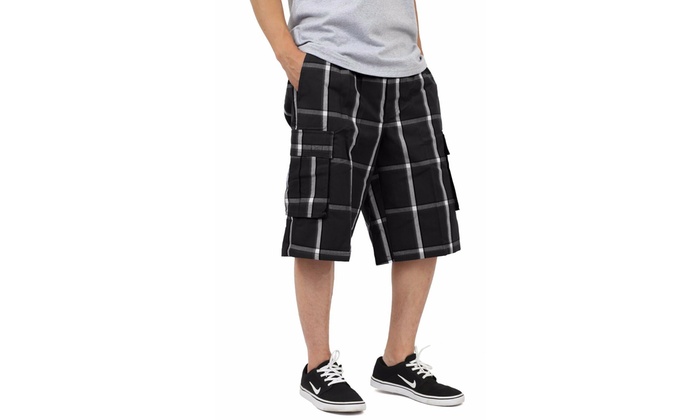 men's plaid cargo pants