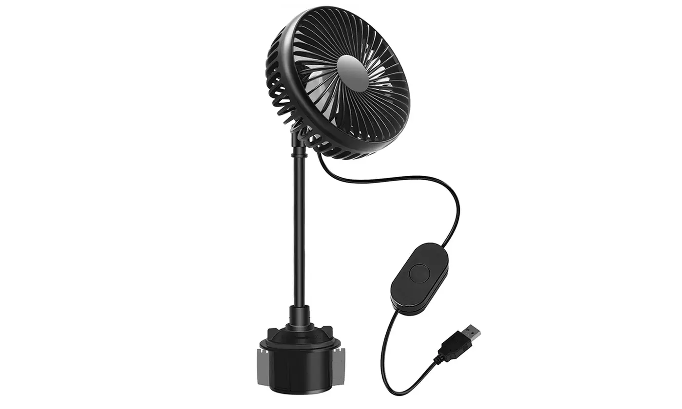 iMounTEK Car Cooling Fan Car Cup Holder Fan USB Powered Car Gooseneck Fan - Primary Image