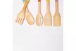 5 Piece Bamboo Kitchen Utensil set with Silicone handles - Image 4