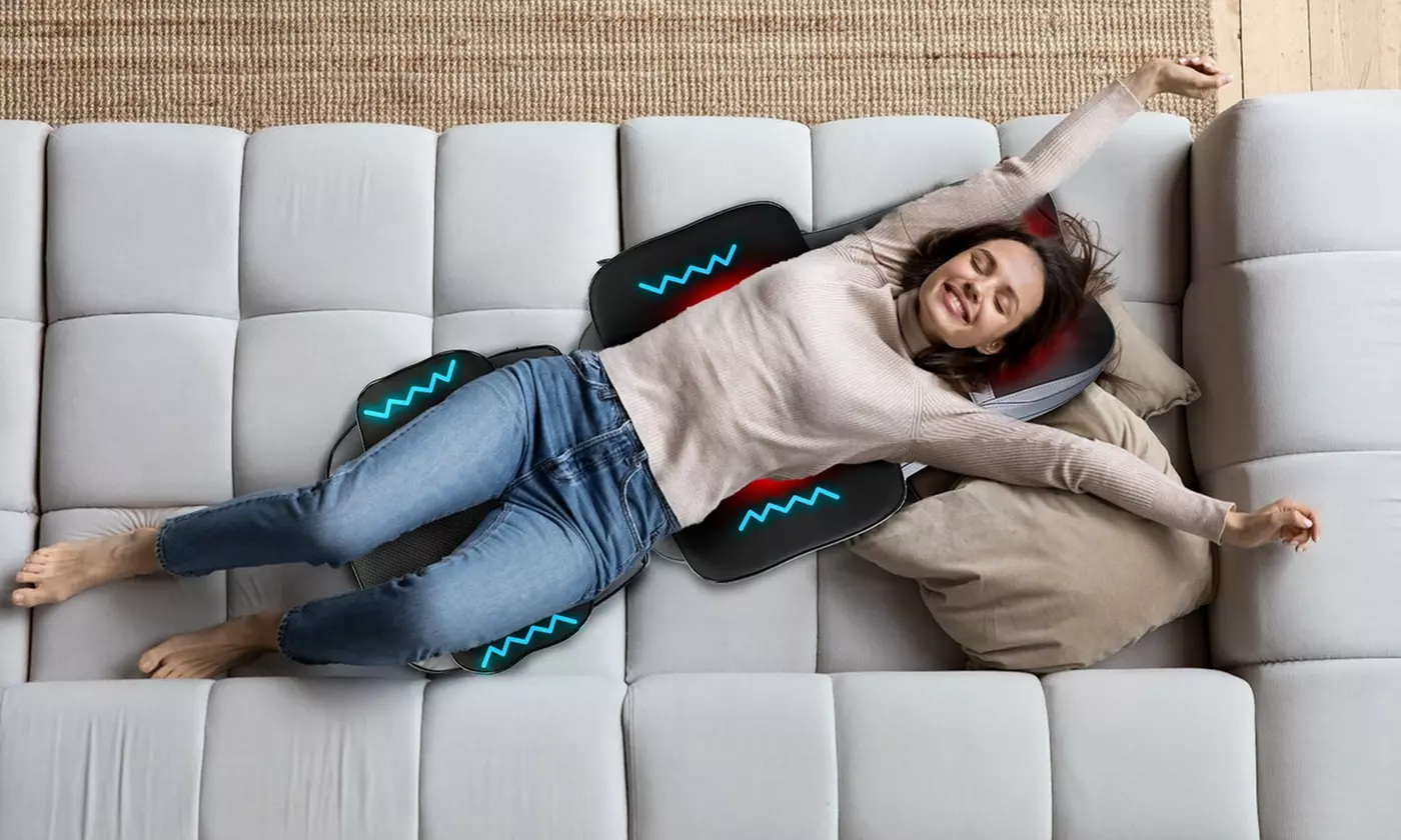 iMounTEK Shiatsu Neck Back Massager Seat Cushion 3D Kneading Massage Chair 