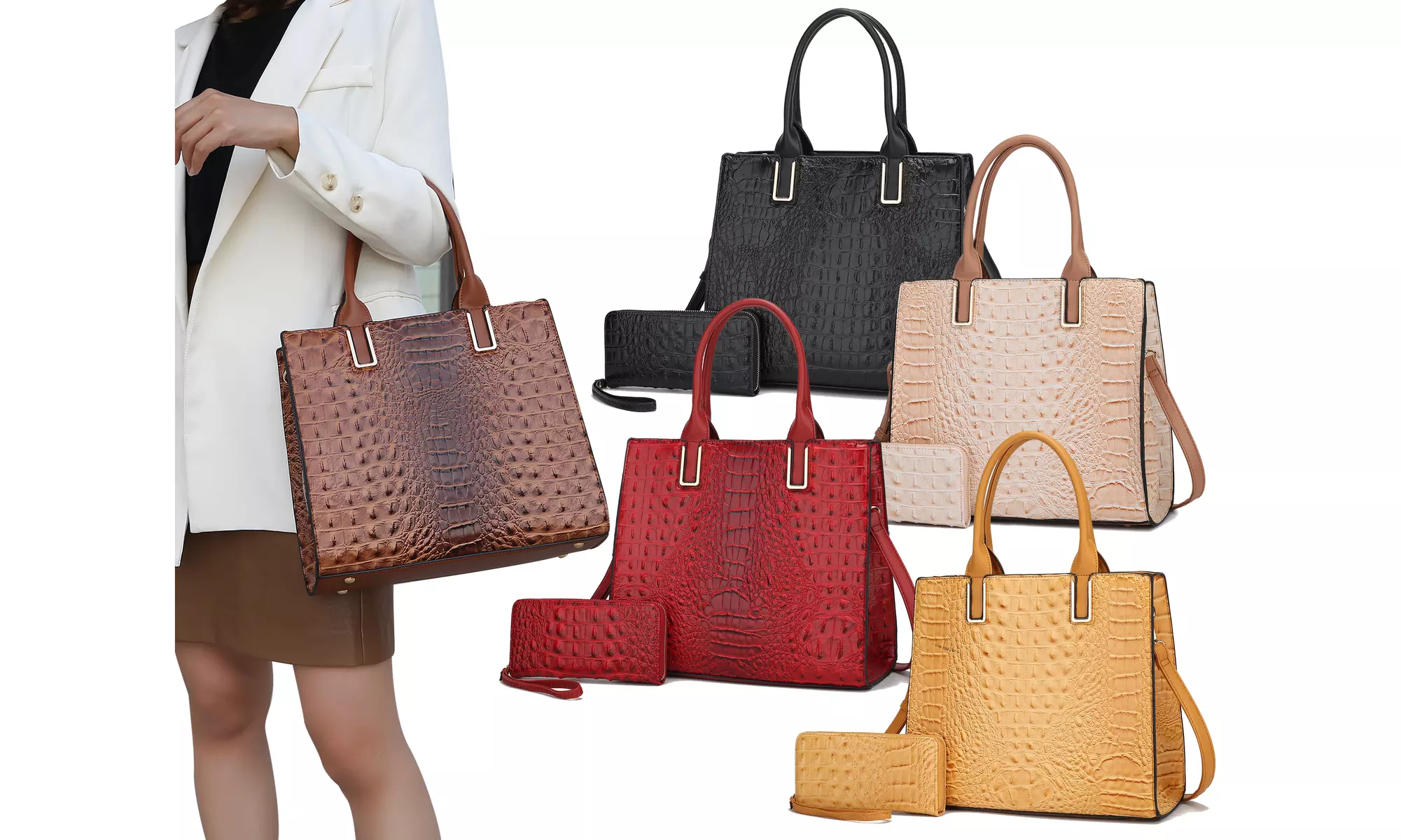 MKF Collection Amelia Tote and Wallet set by Mia k.  - Primary Image