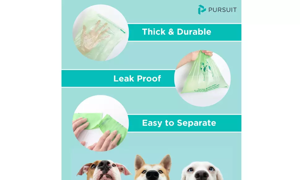 Biodegradable Dog Waste Bags with Dispenser