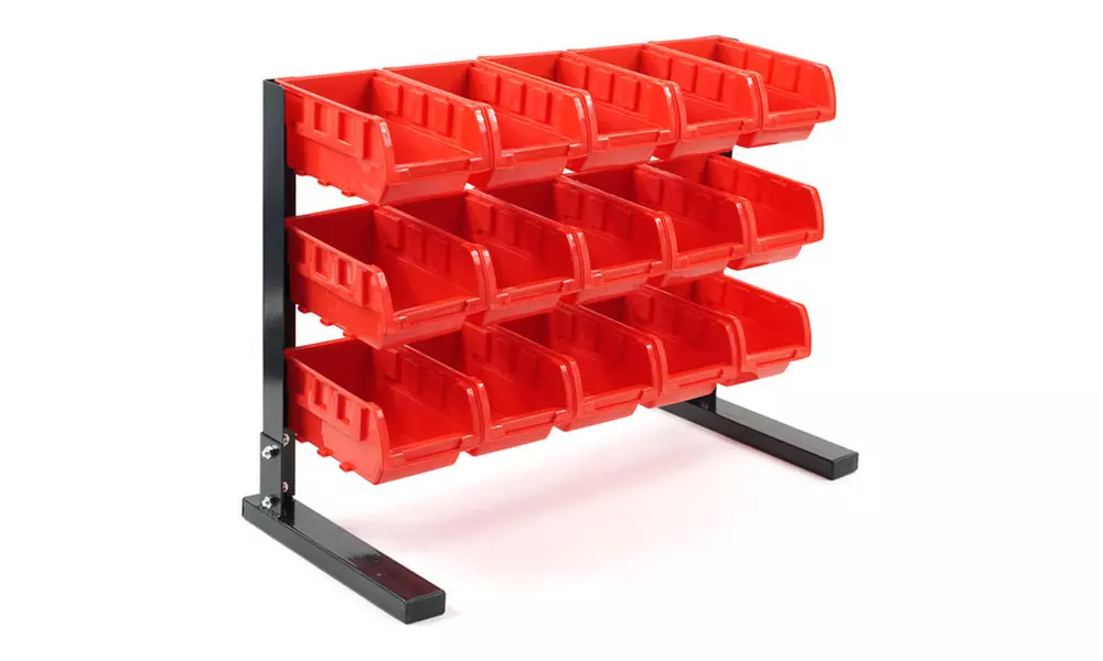 Stalwart Bench Top Parts Rack - 15 pieces - Primary Image