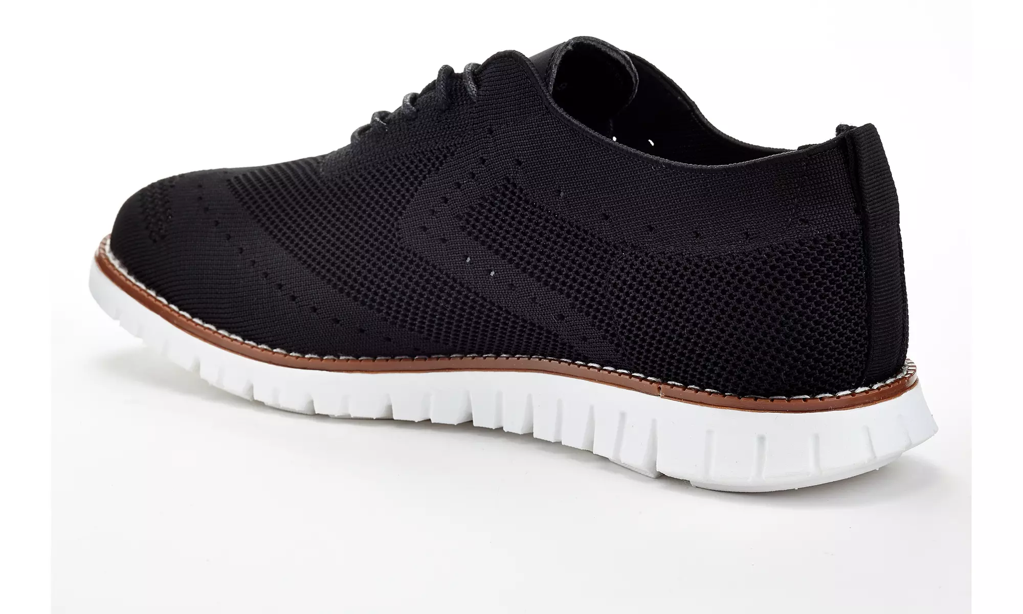 Franco Vanucci Men's Lace-up Knit Oxford Shoes