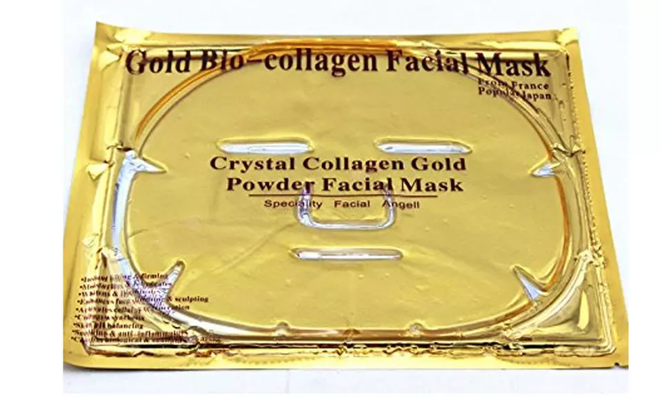 5 Pcs Crystal 24K Gold Collagen Face Mask Patch For Anti Ageing Aging,Skincare - Primary Image