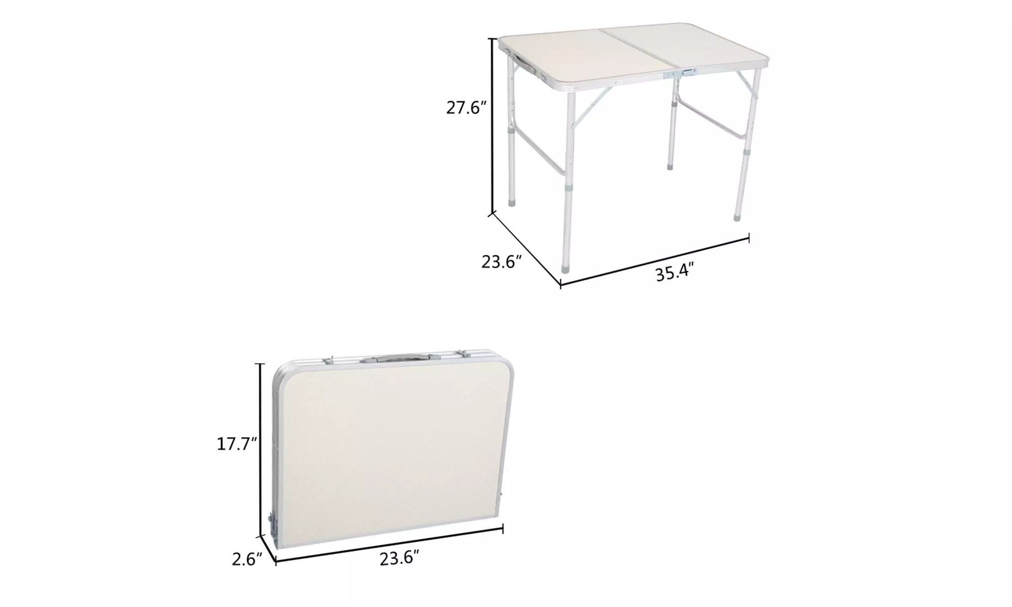 Home Use Aluminum Alloy Folding Table - Second Medium