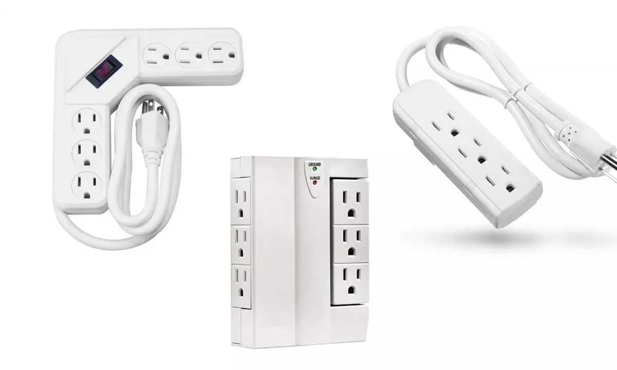 3-Piece Surge Protector and Outlet Combo Set - Primary Image