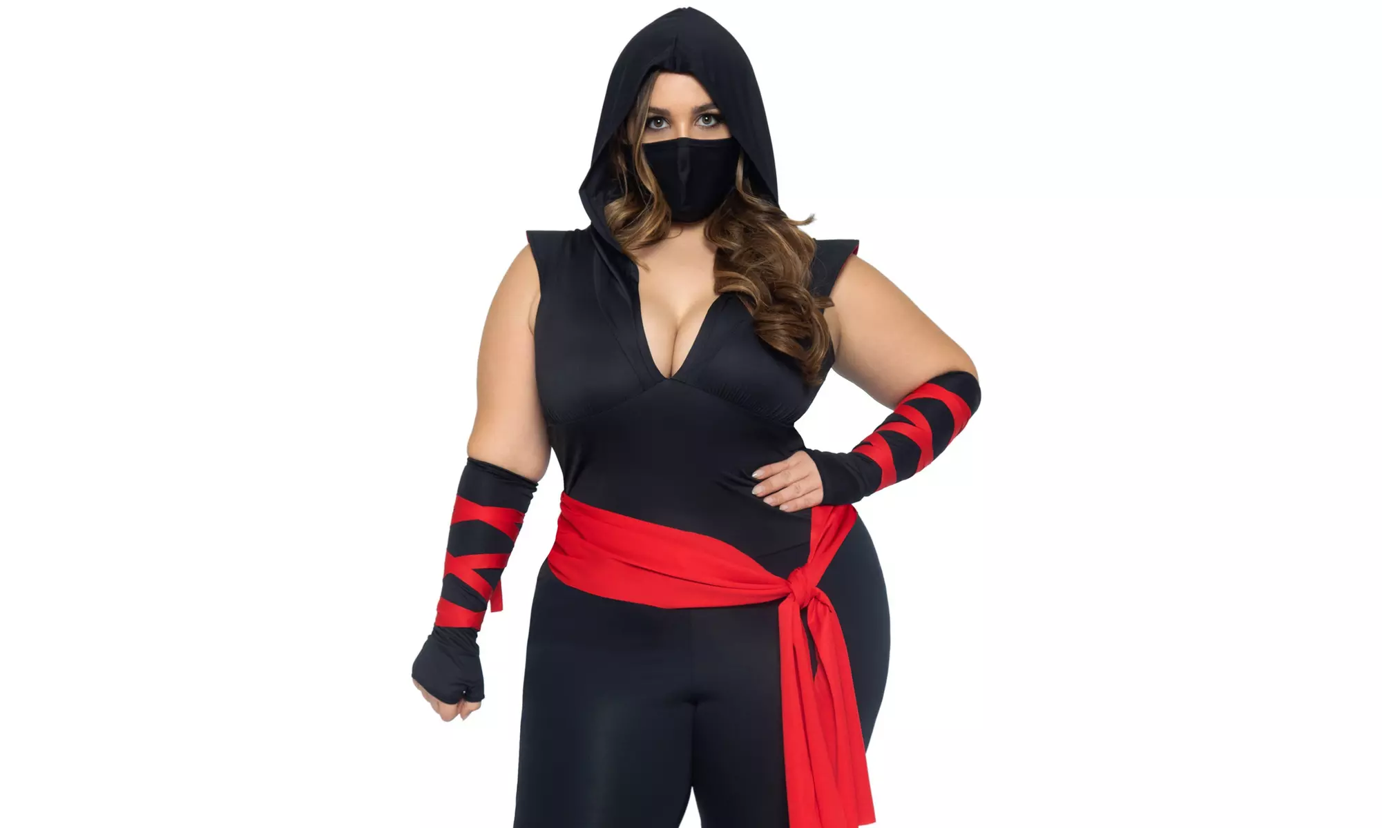 Leg Avenue Plus Size Deadly Ninja Costume - Primary Image