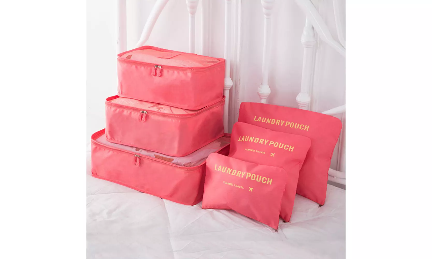 9Pcs Waterproof Clothes Storage Bags Packing Cube Travel Luggage Organizer Pouch