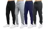 3-Pack Blue Ice Men's Fleece-Lined Jogger Sweatpants with Zipper Pockets