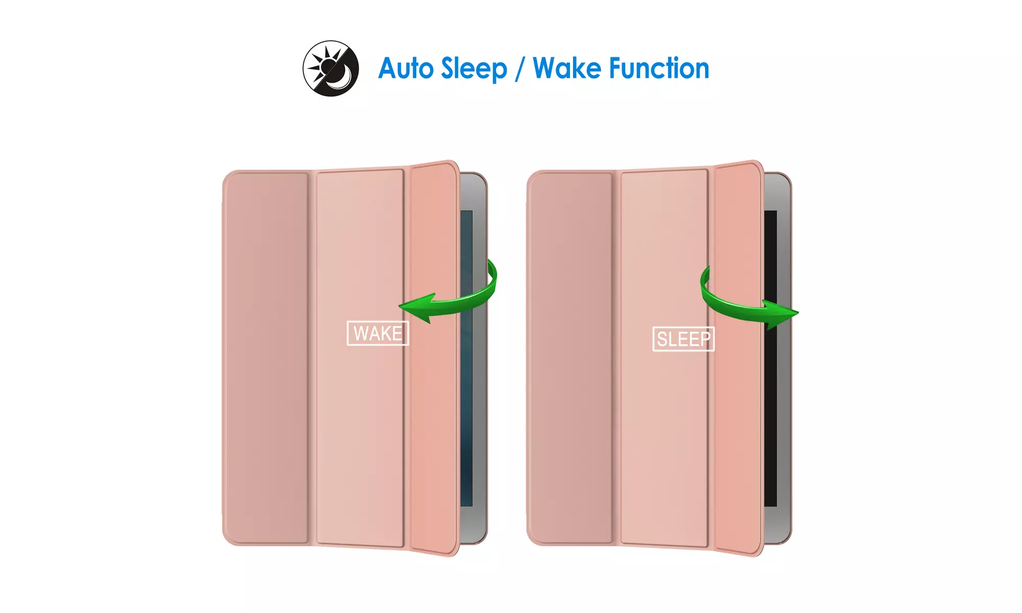JETech Case for iPad Pro 9.7-Inch 2016 Model, Smart Cover Auto Wake/Sleep