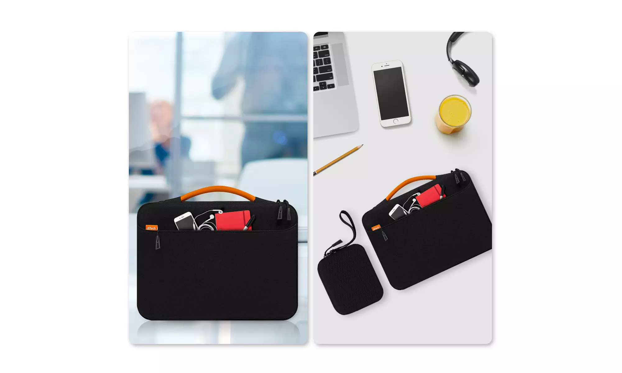 Laptop Sleeve for 13.3-Inch MacBook, 13-13.6 Inch Notebook with Small Bag