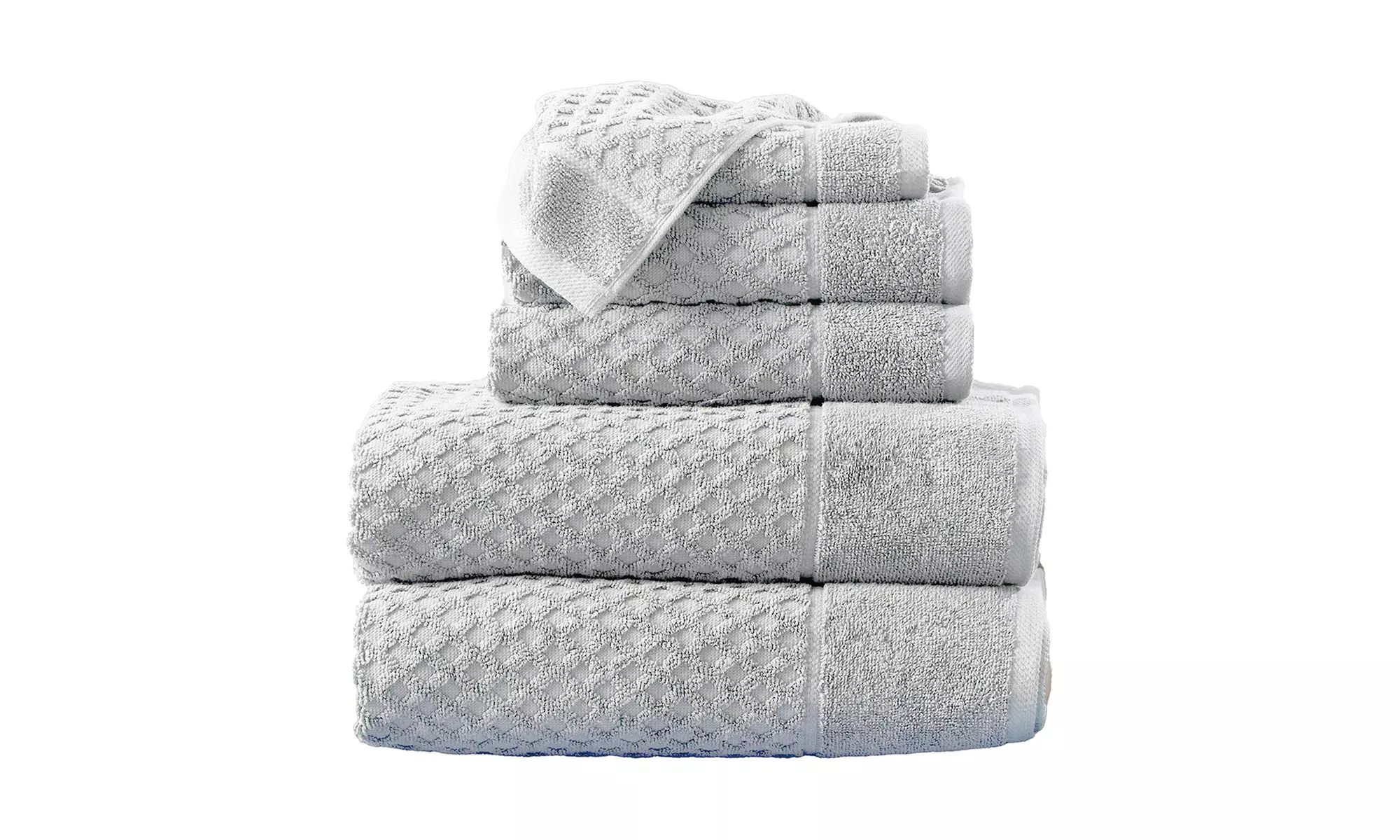 Ultra-Soft 100% Cotton Diamond Waffle Bath Towels