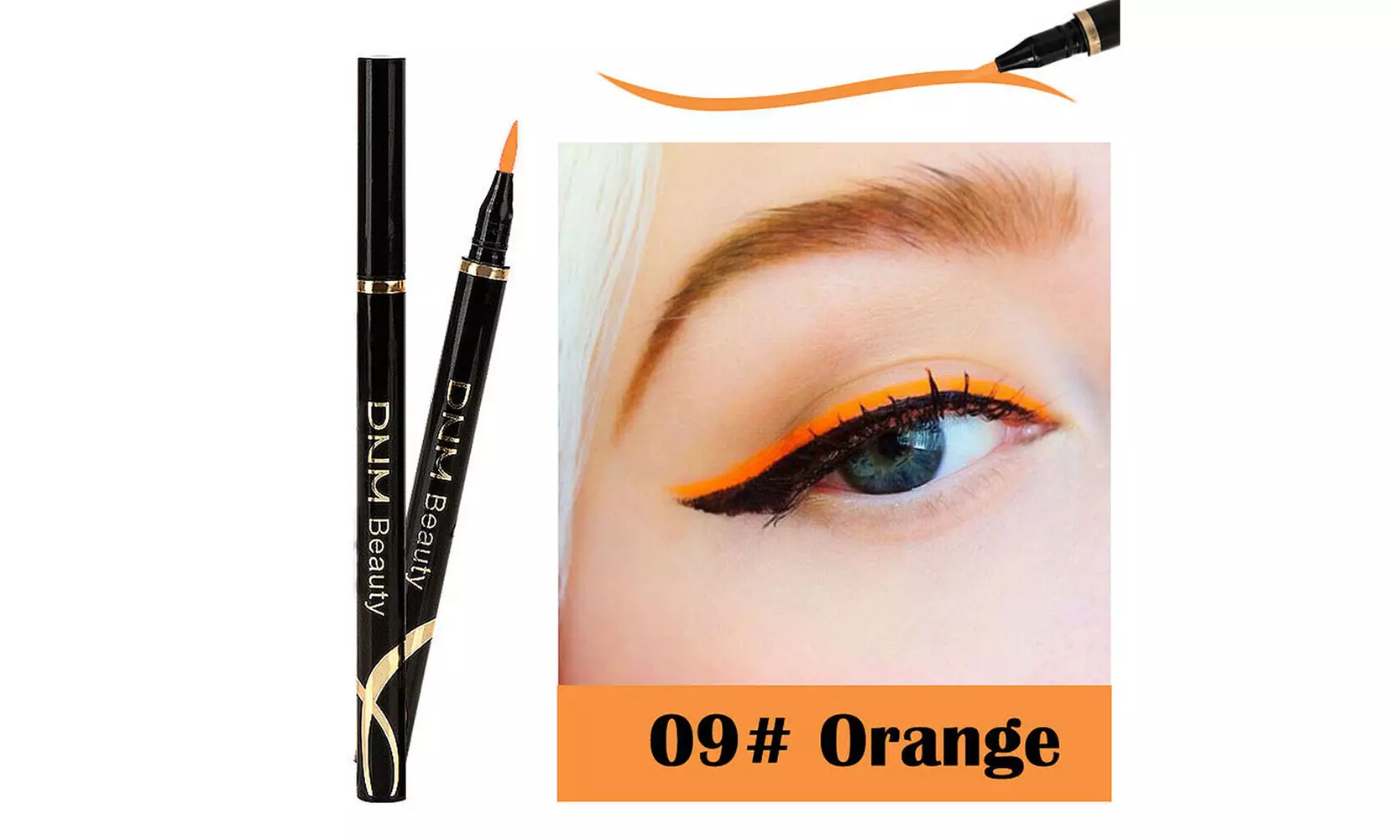 1-2 Pack Colorful Eyeliner Waterproof Long Lasting Liquid Eye Liner Pen Tool