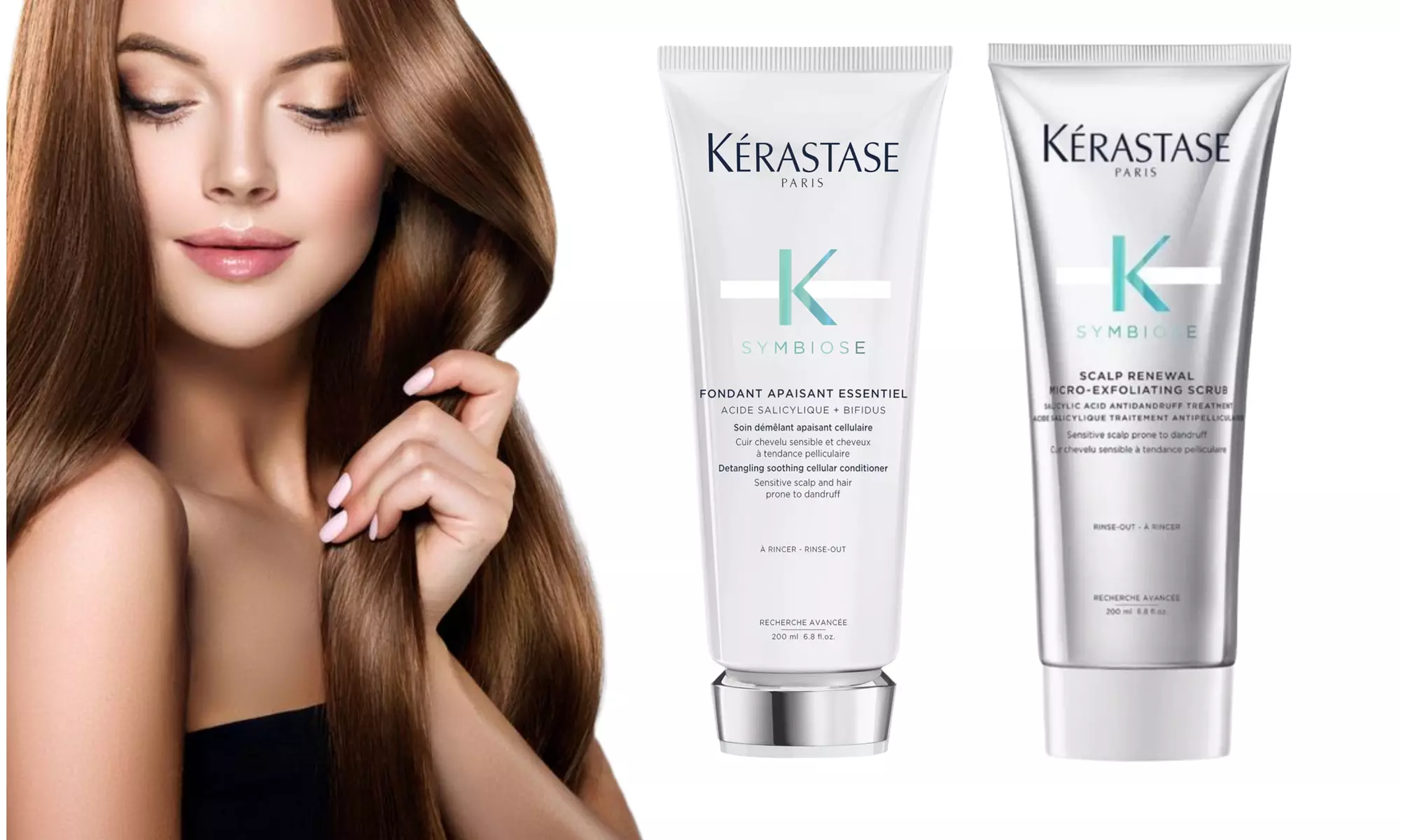 Kérastase Symbiose Anti-Dandruff Scalp Scrub & Soothing Conditioner
