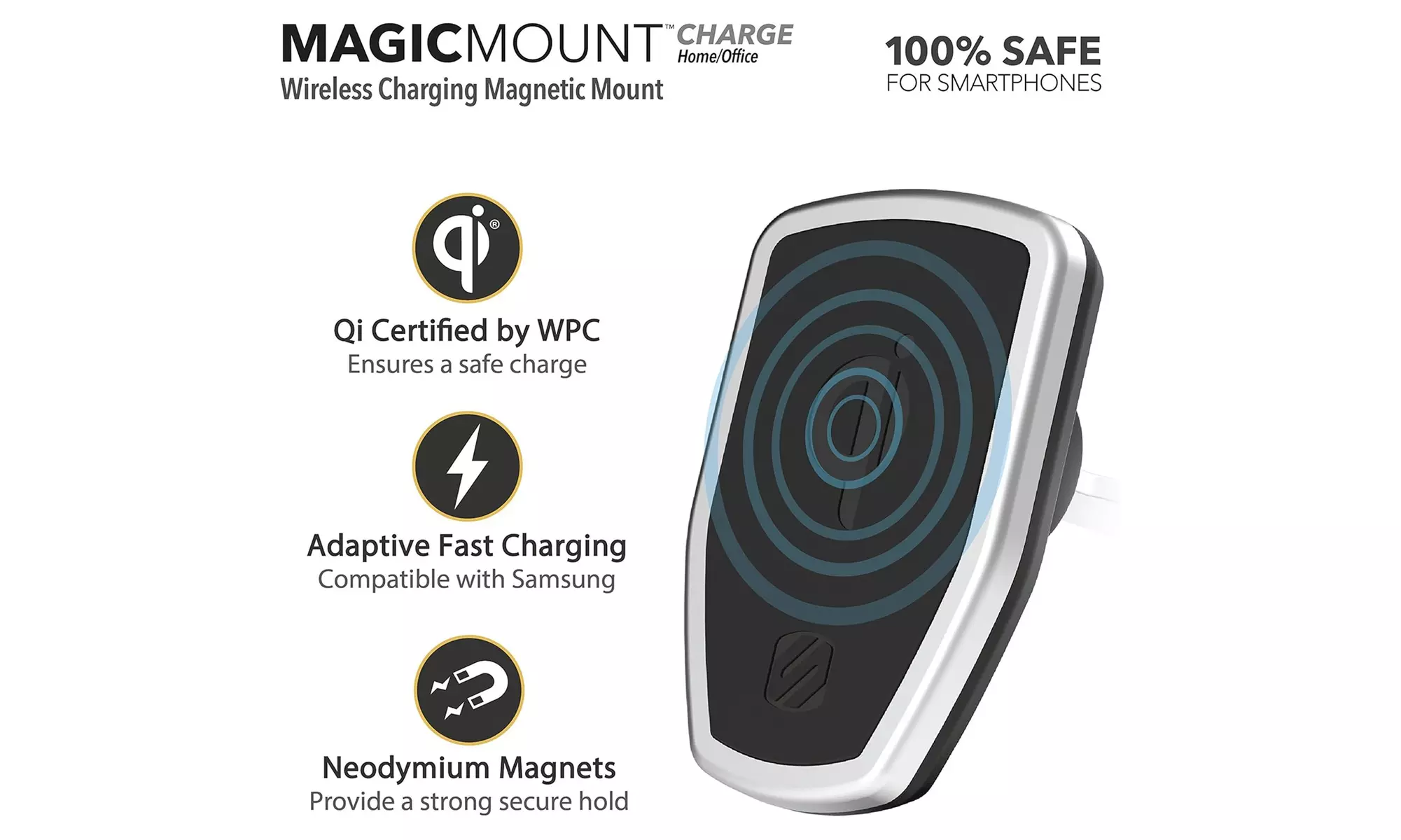 Infinite Basics Scosche MagicMount Wireless Charging Magnetic Mount 