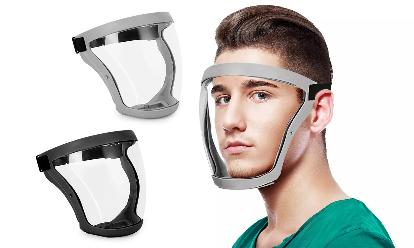 Anti-fog Shield Safety Full Face Super Protective Head Cover Transparent Mask - Primary Image