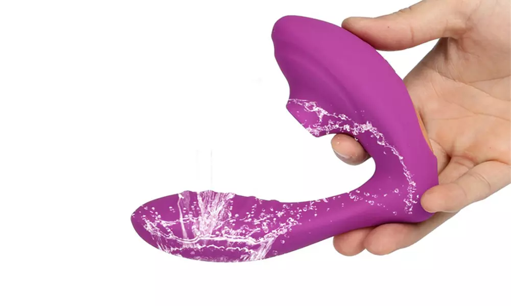 10 Levels Dual Motors Clitoral Sucking & G-spot Dildo Vibrator
