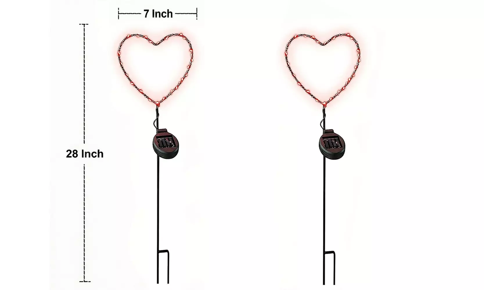 Outdoor Solar Powered LED Decorative Garden Stake Light (Set of 2) - 5 Options