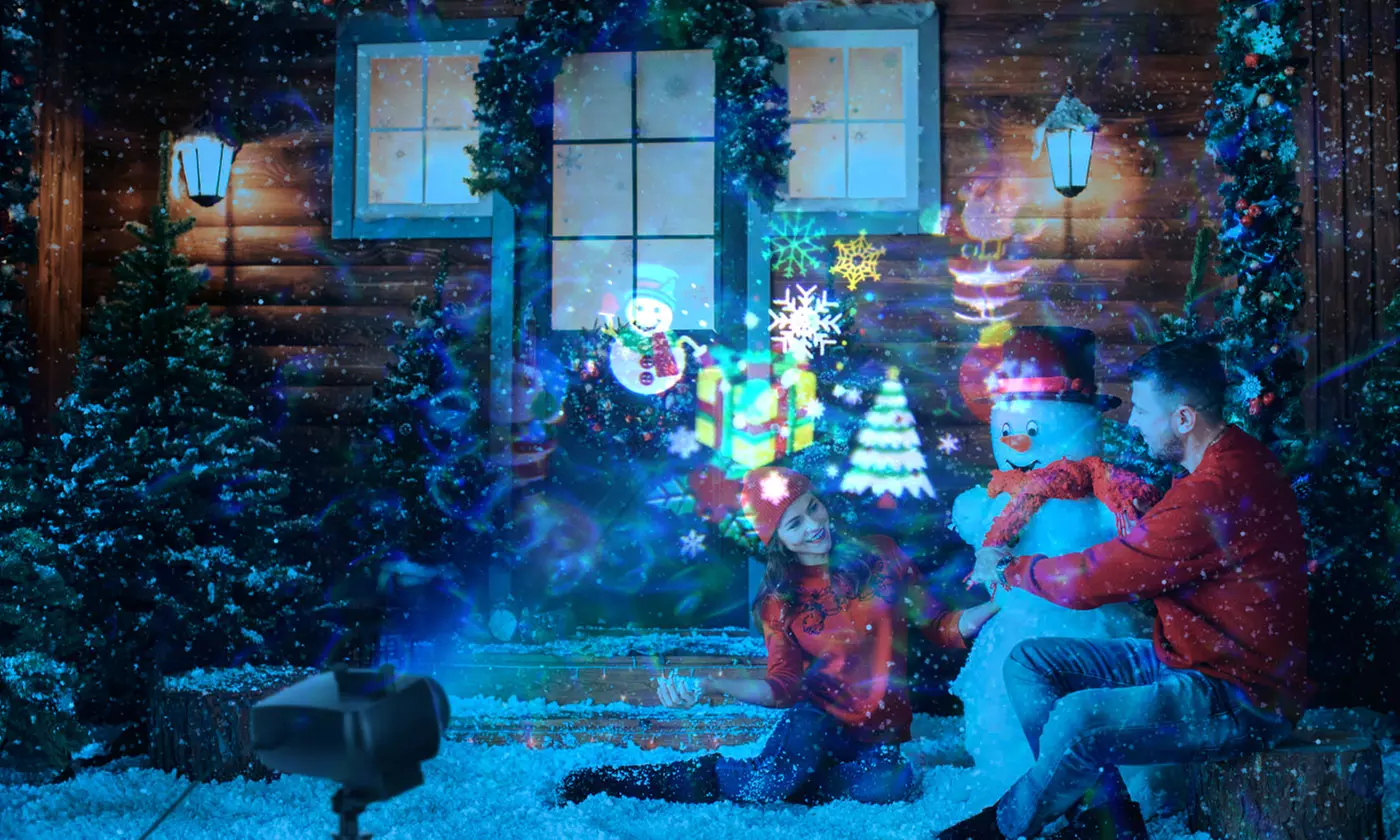 iMounTEK LED Holiday Projector Lights - Christmas Slide Theme