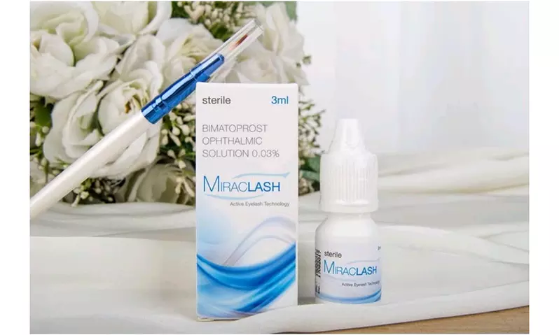 Miraclash (Generic Latisse) Eyelash Growth Serum Kit 3ml (4 Weeks/Bottle) - Primary Image