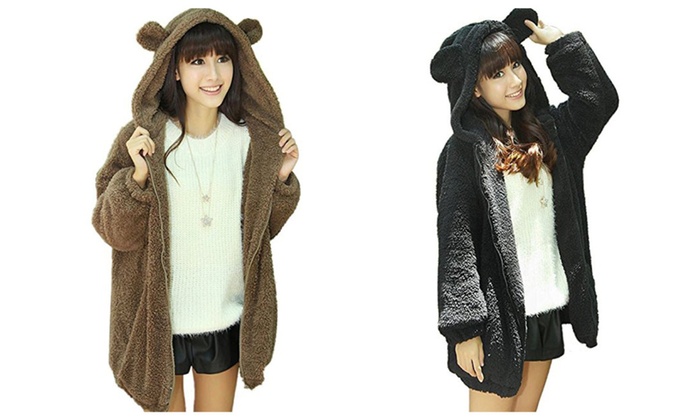 fleece teddy bear jacket