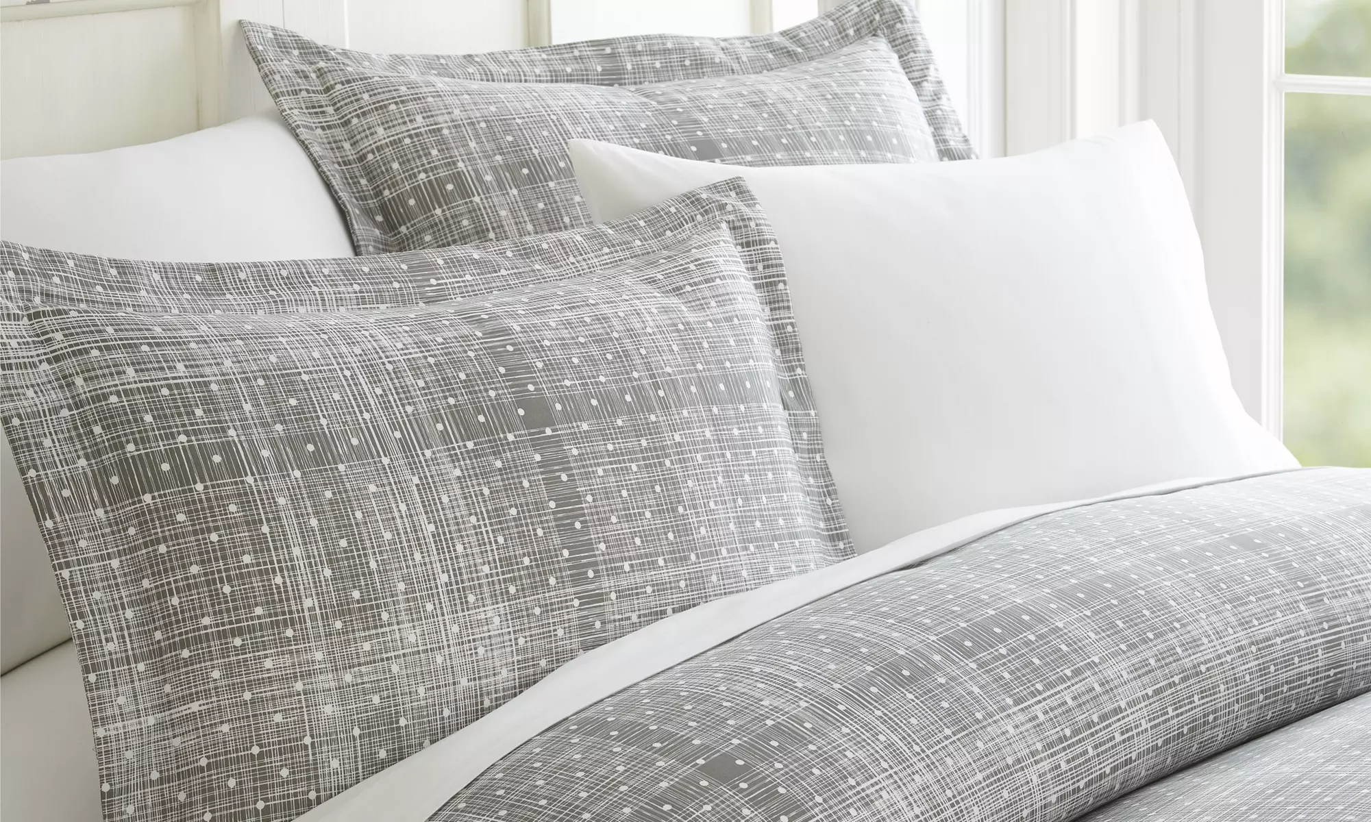 Merit Linens Premium 3 Piece Pattern Duvet Cover Set 
