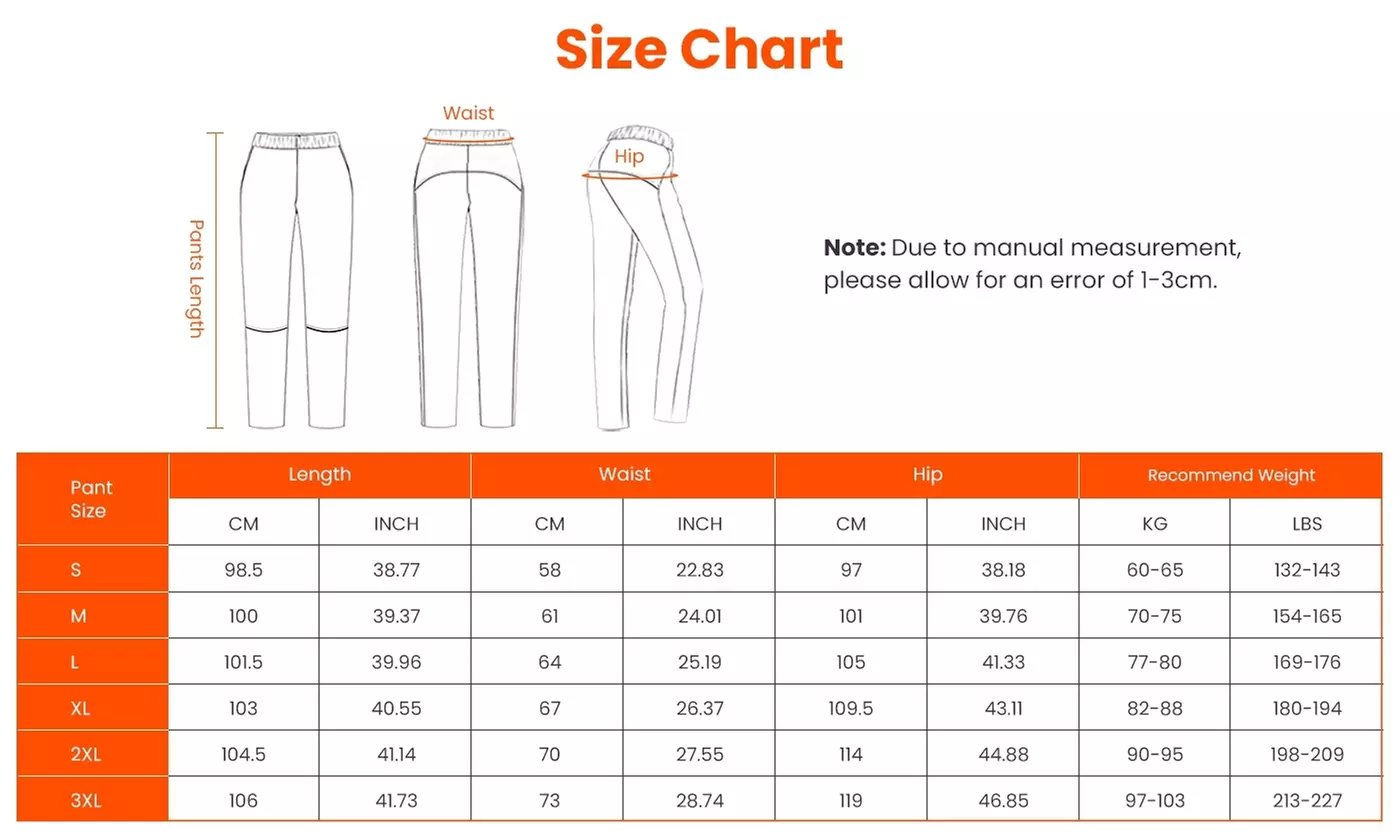 N'POLAR Electric Heated Pants with 12 Heating Zones & 3 Heat Levels