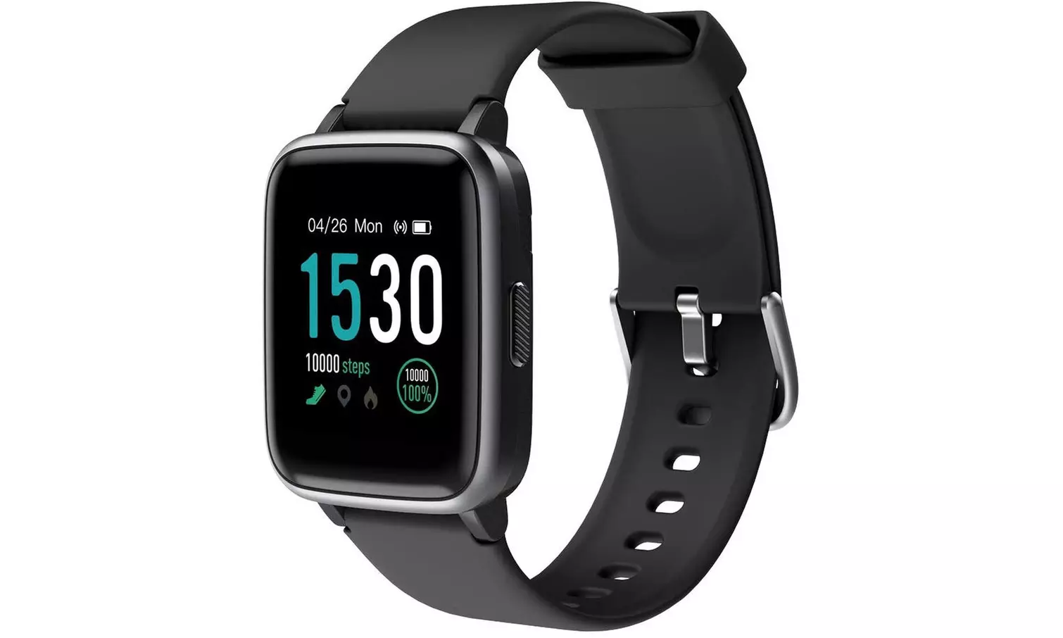 KUNGIX smart watch, full touch screen fitness tracker with heart rate monitor - Primary Image