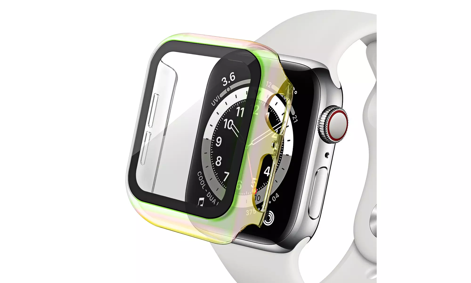Case&Tempered Glass Screen Protector For Apple Watch SE/Series 4/5/6 40mm/44mm