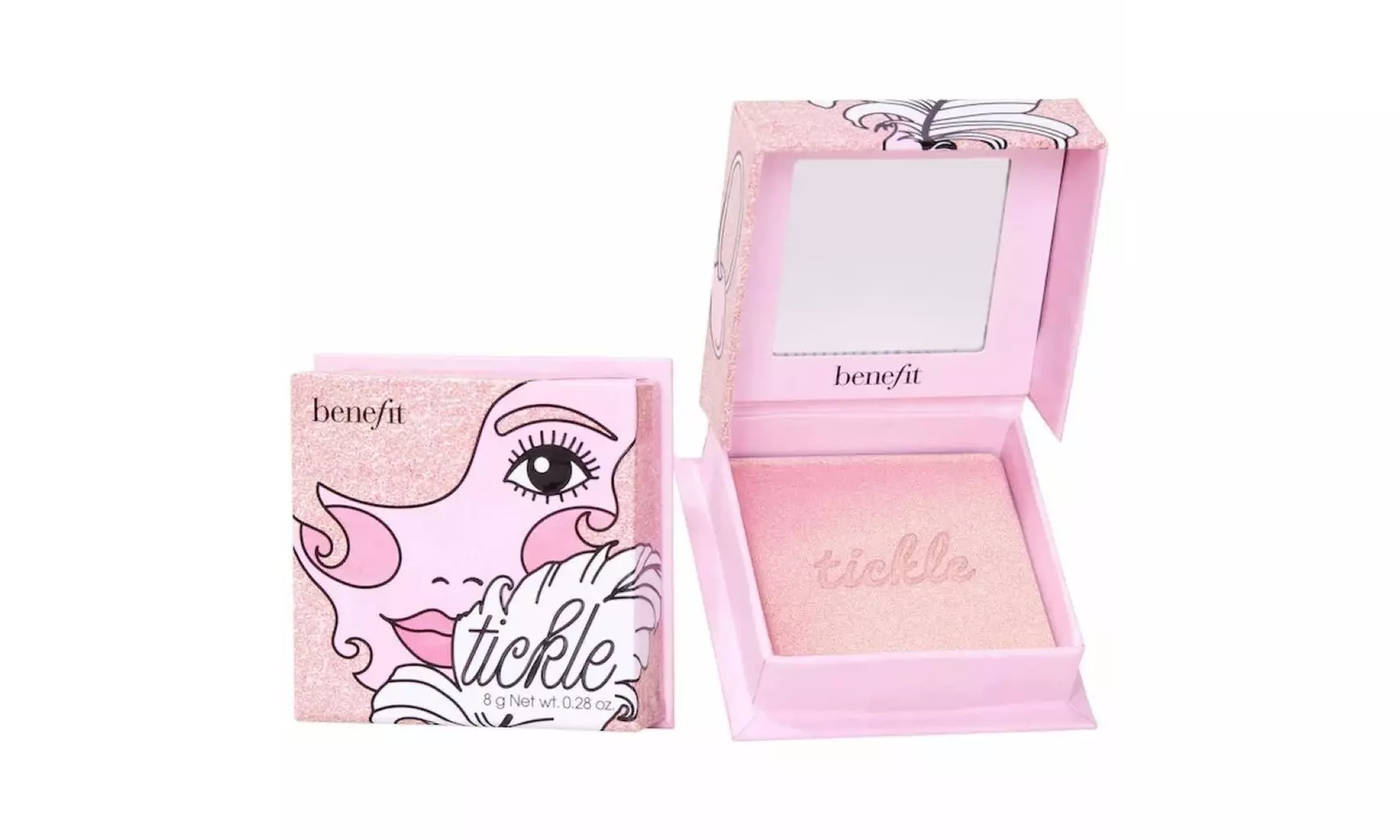 Benefit Tickle Shimmer Finish Powder Highlighters 0.28 Oz.