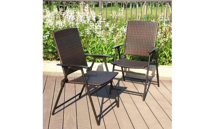 Up To 10 Off On Phi Villa Patio Rattan Foldin Groupon Goods