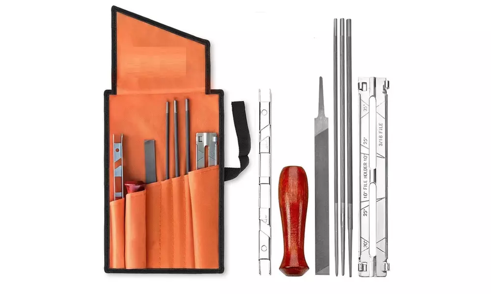 8 Piece Chainsaw Sharpener File Kit - Primary Image