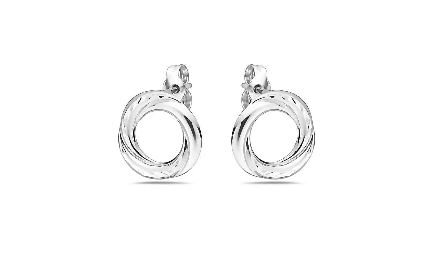 14K Solid gold Love Knot stud earrings