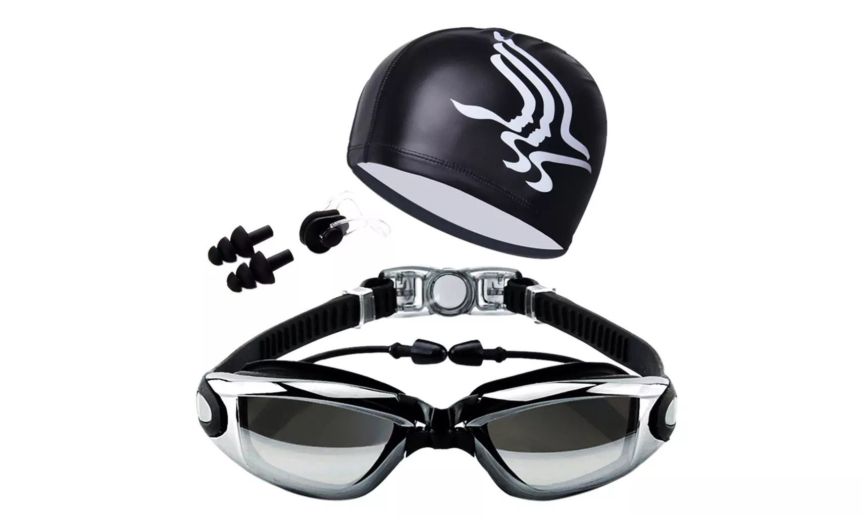 N.York Swimming Cap Waterproof Silicone Swim Pool Hat For Adult Men Women Kids - Primary Image